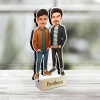 Custom Brothers Caricature Stand - Personalized Photo Gift 2