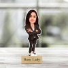 Boss Lady | Custom Business Woman Caricature Photo Stand Gift 1
