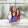 Personalized Caricature Photo Stand for Girl Gangs - Ideal Gift for Friends 2