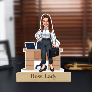 1 Boss Lady Caricature Photo Stand Gift