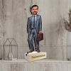 2 Business Man Caricature Photo Stand Gift