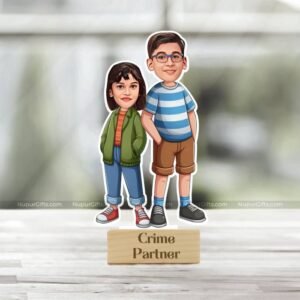 1 Crime Partner Caricature Photo Stand gift