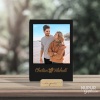 Custom Wood Photo Stand with Name & Message by Nupur Gifts 1