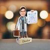 Personalized Doctor Caricature with QR Code Photo Stand 2