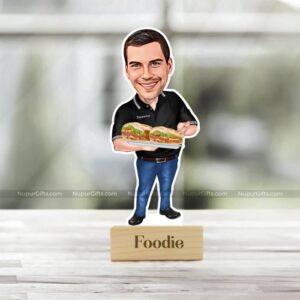 1 Your Happiness, Illustrated: Custom Food For Soul Caricature Stand