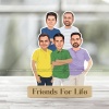 Personalized Friendship Caricature Photo Stand Gift