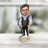 2 IT Employee Cartoon Caricature Photo Stand Gift Item