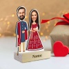 Indian wedding couple caricature 2