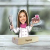 2 LAdy BAker Custom Caricature Photo Stand