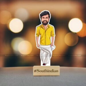 1 South Indian Traditional Man Caricature Standee