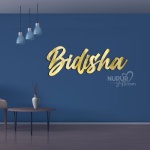 Custom Acrylic Name Sign - Elegant Mirror Gold Finish for Special Events
