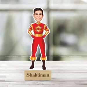 Customizable Shaktiman Caricature Photo Stand - Perfect for All Occasions 1