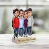 Personalized 4 Person Family Caricature Photo Stand | Perfect Gift 2