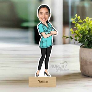 1 Female Nurse Cartoon Caricature