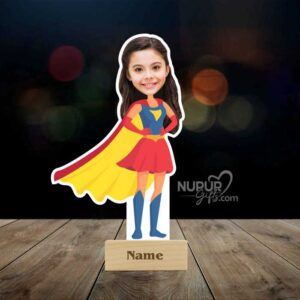 1 Supergirl Superpower Caricature Photo Stand