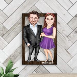 Custom Couple Caricature Photo Portrait