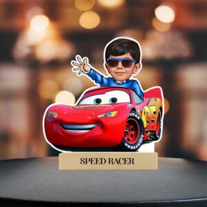 1 Speed Racer Kid Car Caricature Cartoon Gift