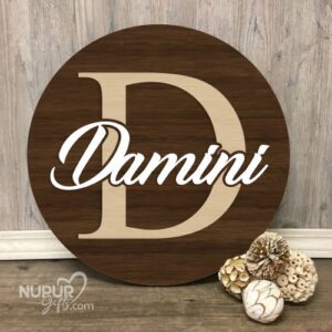 Personalized Wooden Name Plaque, Custom Baby Room Sign, Nursery Decor