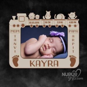 Personalized newborn keepsake photo stand gift Idea