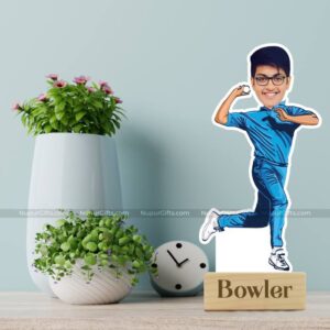 Bowler / Sports person caricature Photo Stand