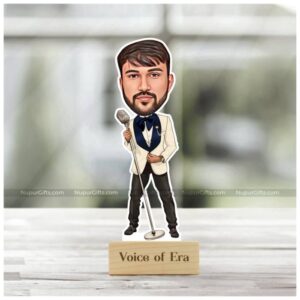 Personalized Male Singer Caricature Photo Stand!