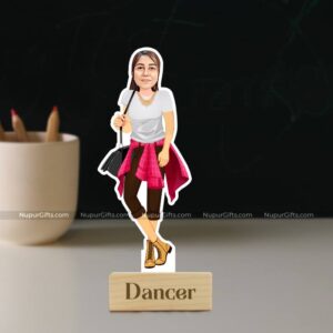 Female Dancer caricature photo stand 1