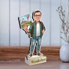 Custom Travel Caricature Stand - Personalized Gift for Travel Enthusiasts 2