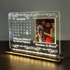 LED Calendar Couple Lamp – Perfect Personalized Wedding Gift, Acrylic Keepsake