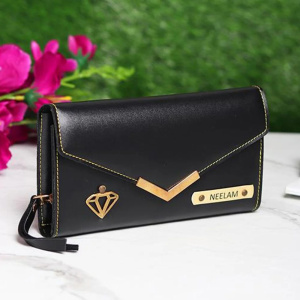 Personalized 3 Fold Clutch for Women | Leather Wallet Gift For Her