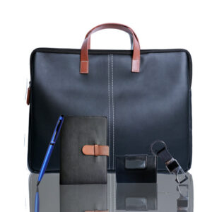 Professional Offikraft Office Ready Kit: Prism Laptop Sleeve, Sleeko Pen, Decent Diary, Cardy, and Inside Pocket 1