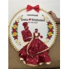 Couple Wedding Customized Handmade Embroidery Hoop with Save The Date 1