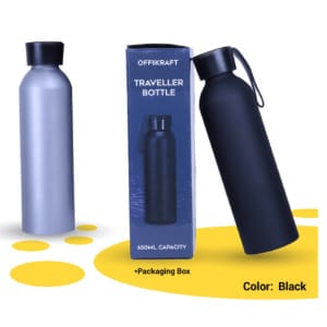 Premium Offikraft Traveller Bottle: Durable Metal with Matte Finish and 650 ML Capacity 1