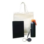 Premium Offikraft Delight Kit: Includes Canvas Bag, Traveller Bottle, Beta Pen, and Writ Notebook Ring Keychain 1
