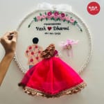 customised embroidery hoop for engagement