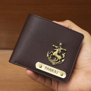 Elegant Men’s Leather Wallet – Customizable with Your Name