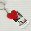Personalized Name and Photo Keychain - Unique Heart-Shaped Custom Accessory 1