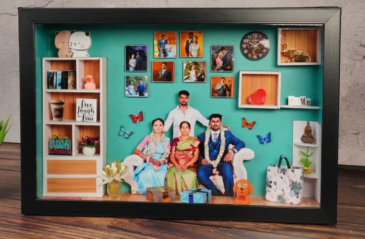 LED illuminated picture frame