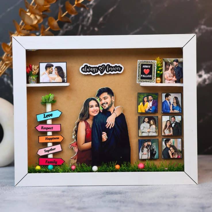 LED illuminated picture frame