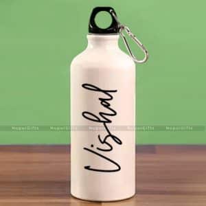 water bottle with name