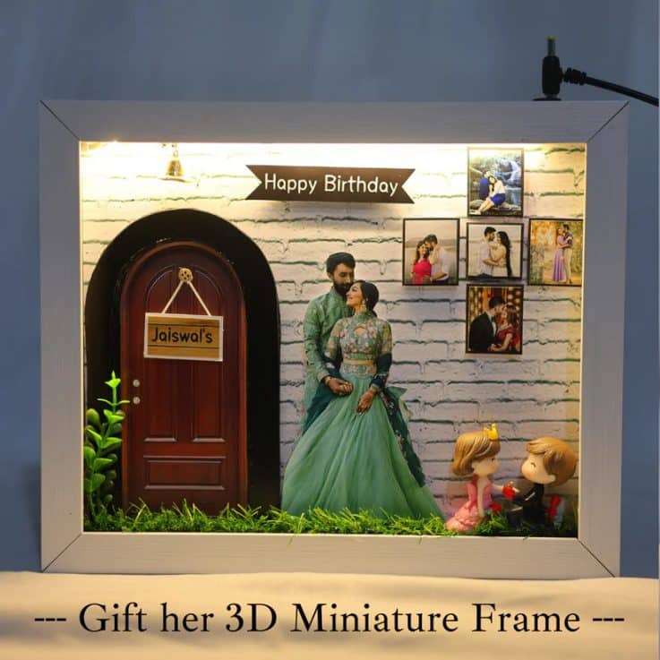 personalized miniature LED photo frame