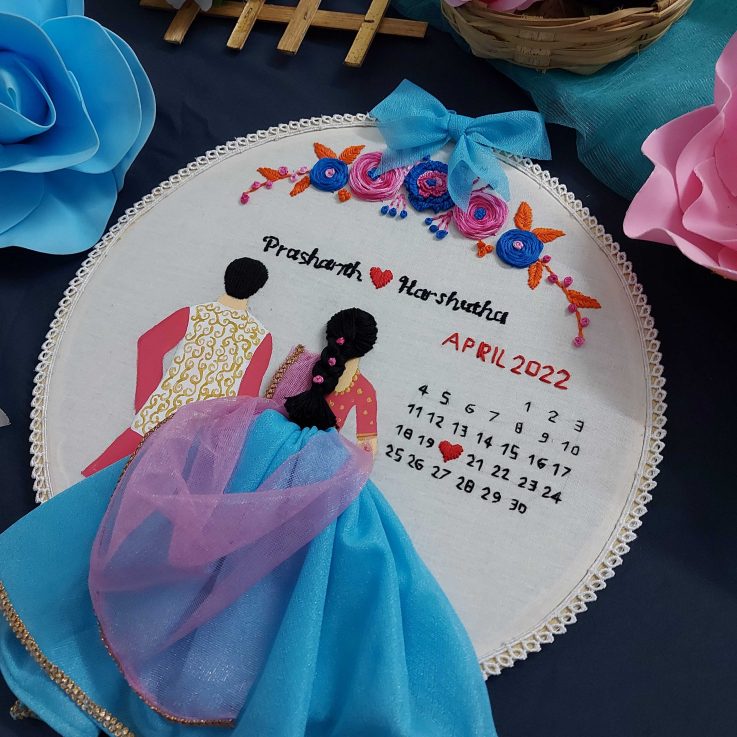 wedding embroidery hoop