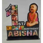 wooden cutout photo frame