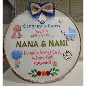 Personalized Baby Shower Themes Embroidery Hoop Return Gifts