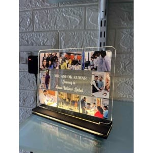 Customized Acrylic LED Night Lamp with Custom Photo Collage
