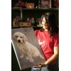 personalized dog canvas photo frame