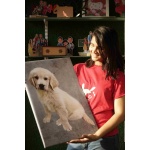 personalized dog canvas photo frame