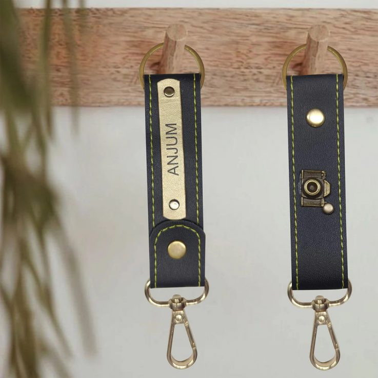 personalized keychain with initials.