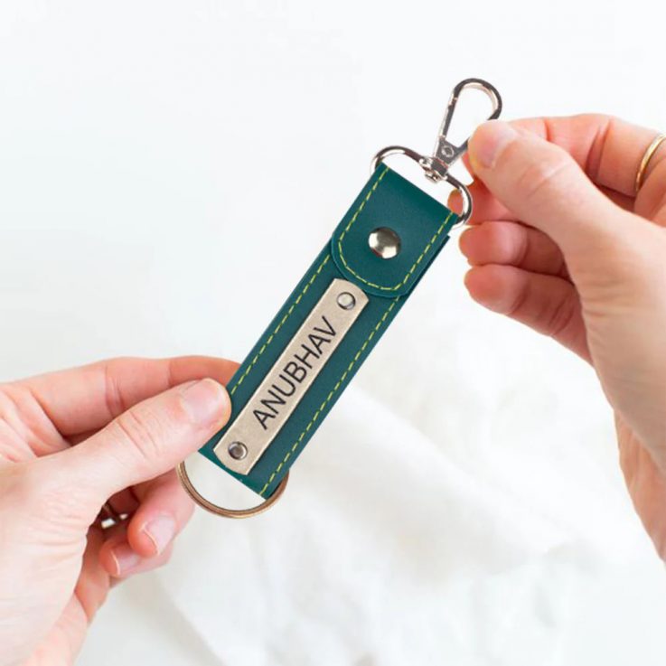 personalized keychain with initials. 1