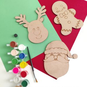 DIY Christmas kit, holiday fridge magnets