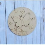 DIY Kids Paint Kit, butterfly flower craft project